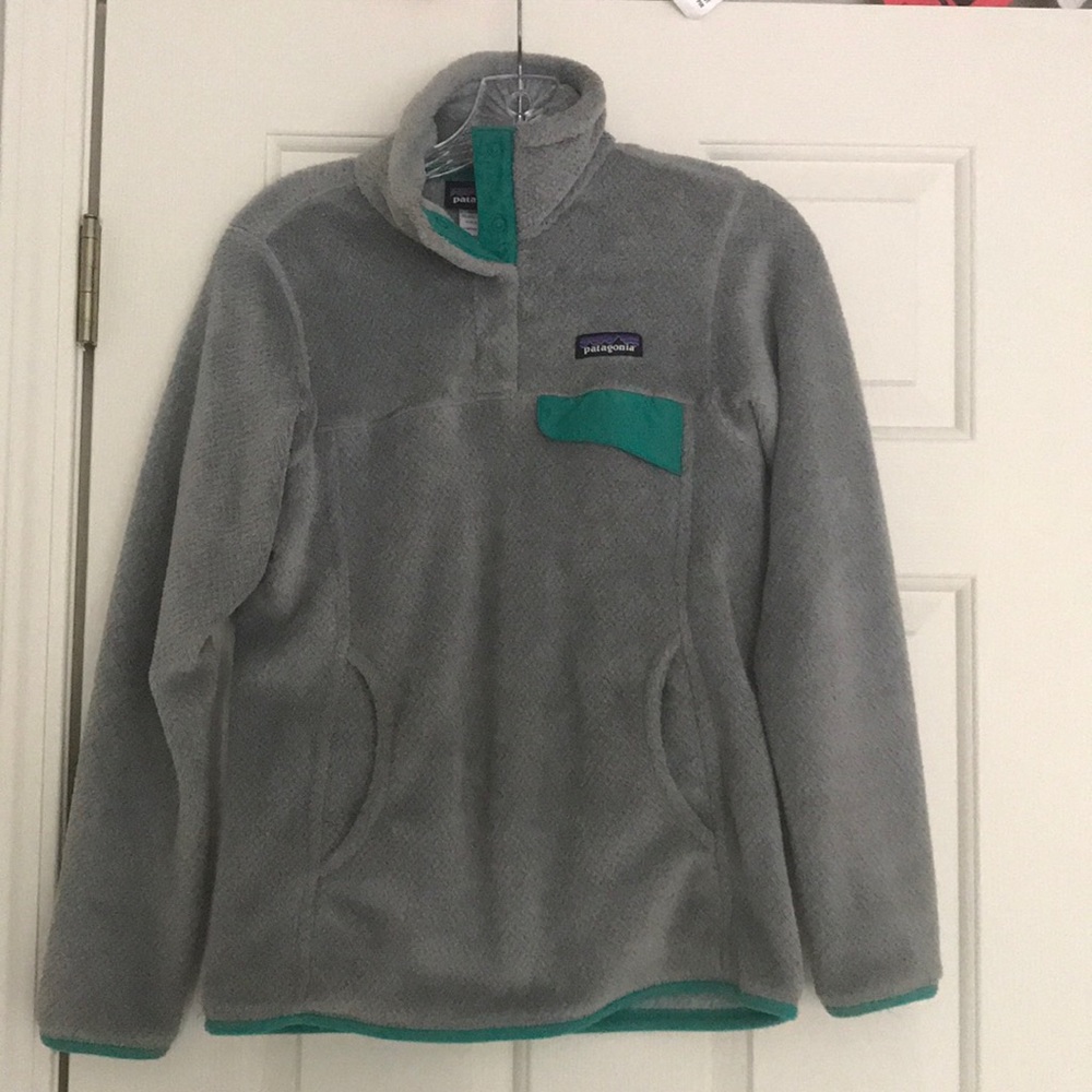 Patagonia Sweatshirt Pullover Gray Blue Women XS